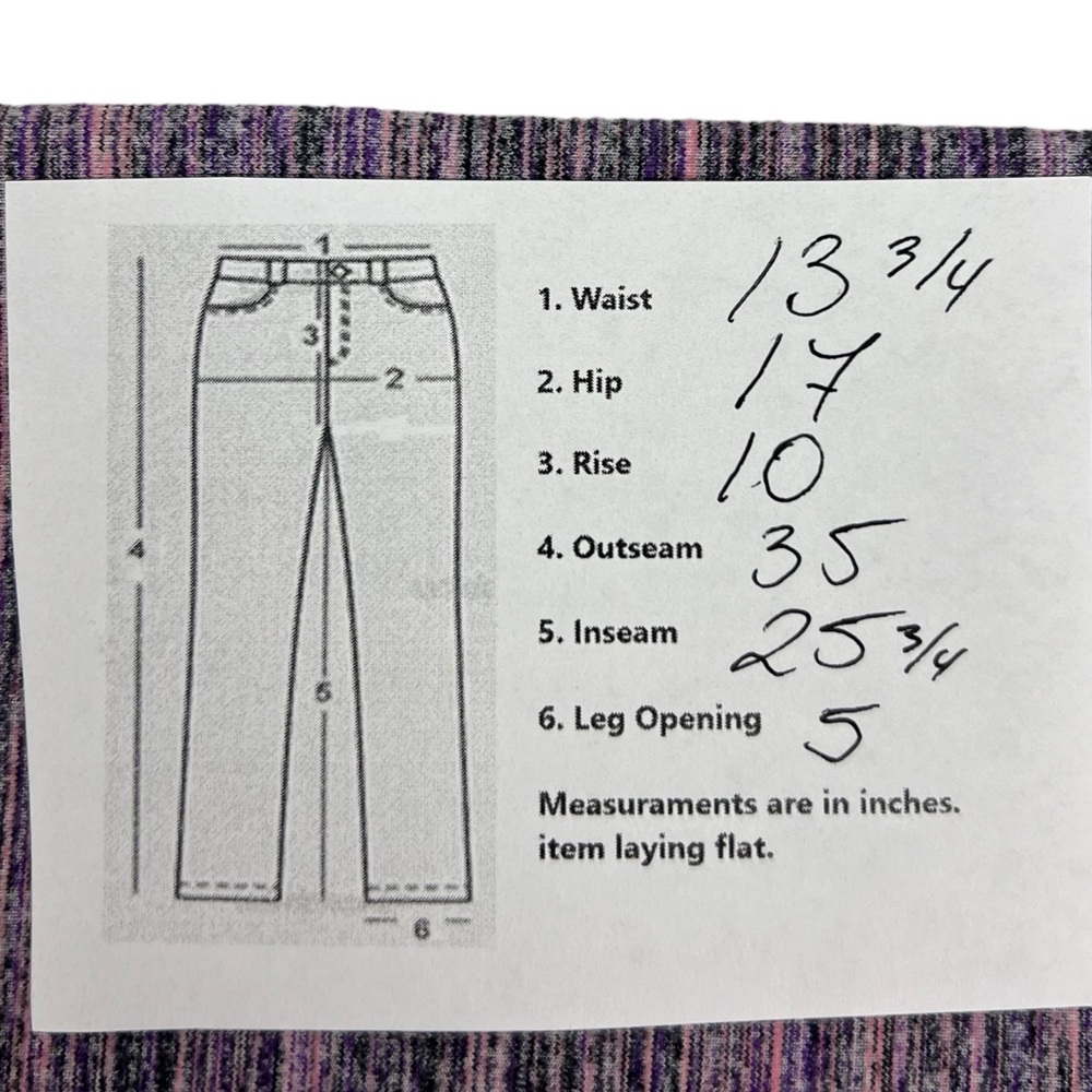 Lululemon Womens 8 Leggings Wunder Under Crop Heathered Purple 26” Inseam EUC - Picture 7 of 11